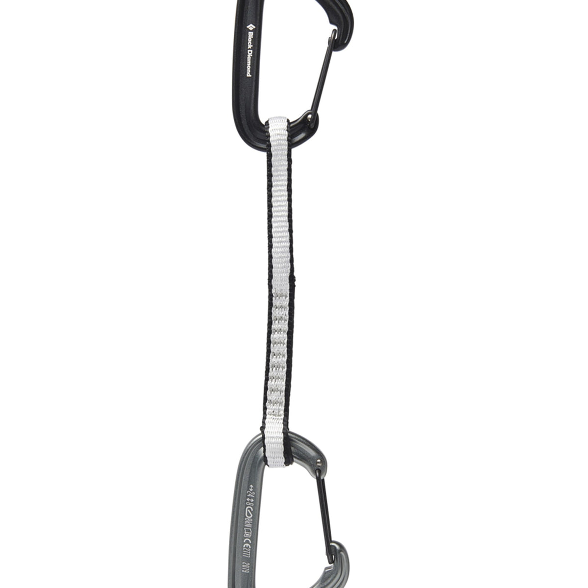 Dégaine Black Diamond Hotforge 16 Cm – 2 Mousquetons Positron + Dogbone Polyester, Pour Escalade Sportive