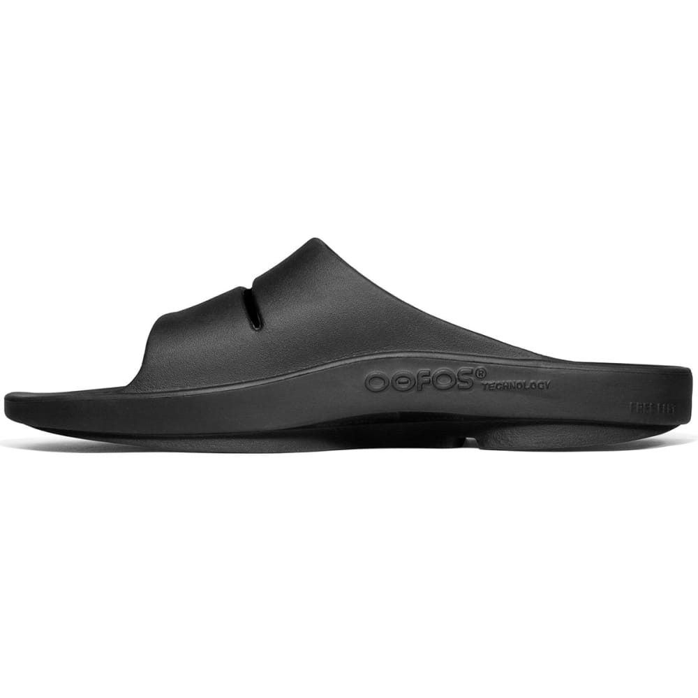 OOFOS Women's OOlala Slide Sandals, Black