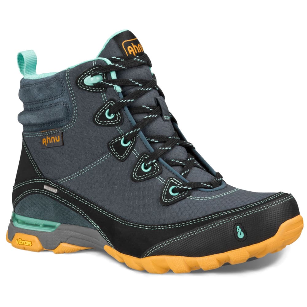AHNU Women’s Sugarpine Waterproof Mid Hiking Boots, Dark Slate - Eastern Mountain Sports