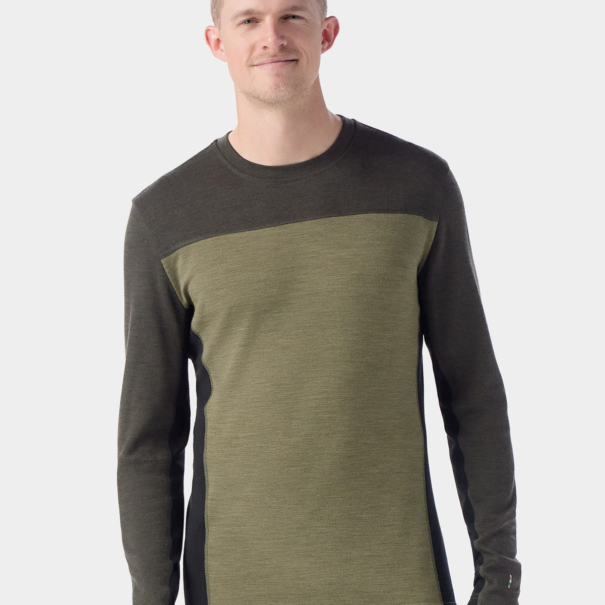Smartwool Mens Classic Thermal Merino Base Layer Colorblock Crew – EMS