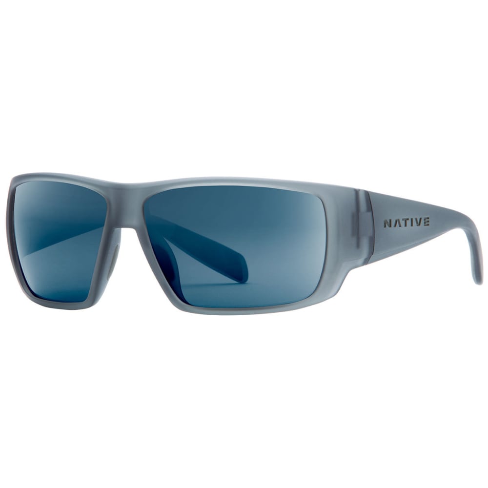 Native Eyewear Sightcaster Sunglasses Matte Smoke Crystal, Blue Crystal - Black