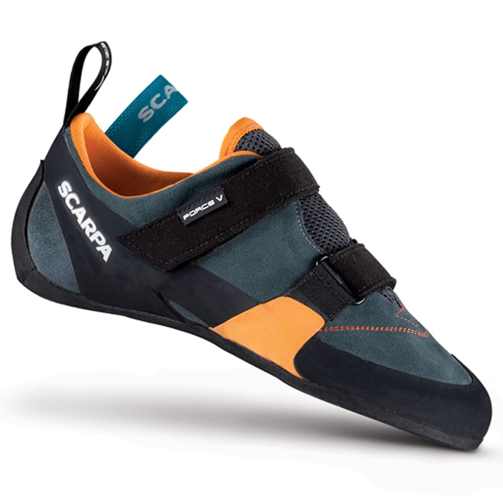 Scarpa Force V Climbing Shoes, Mangrove/papaya - Size 40.5