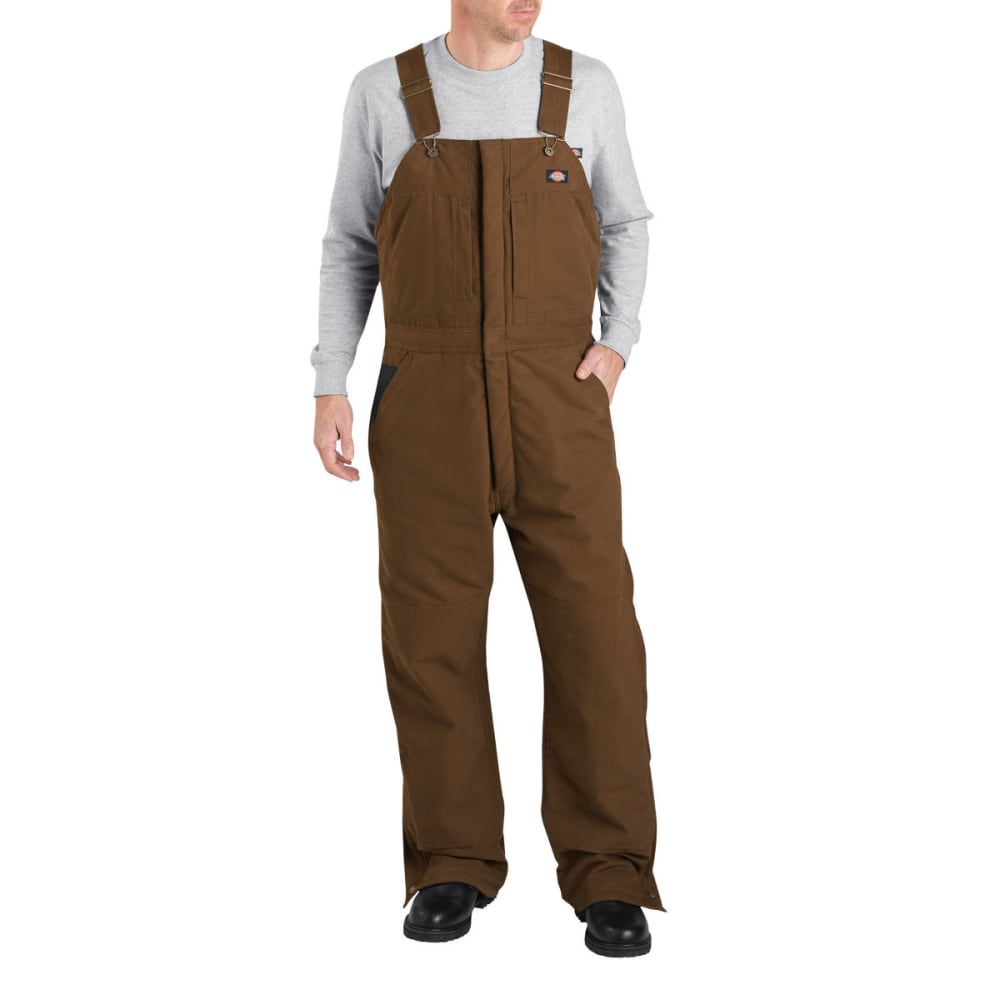 Dickies Men&#039;s Sanded Duck Insulated Bib Overall, Extended Sizes