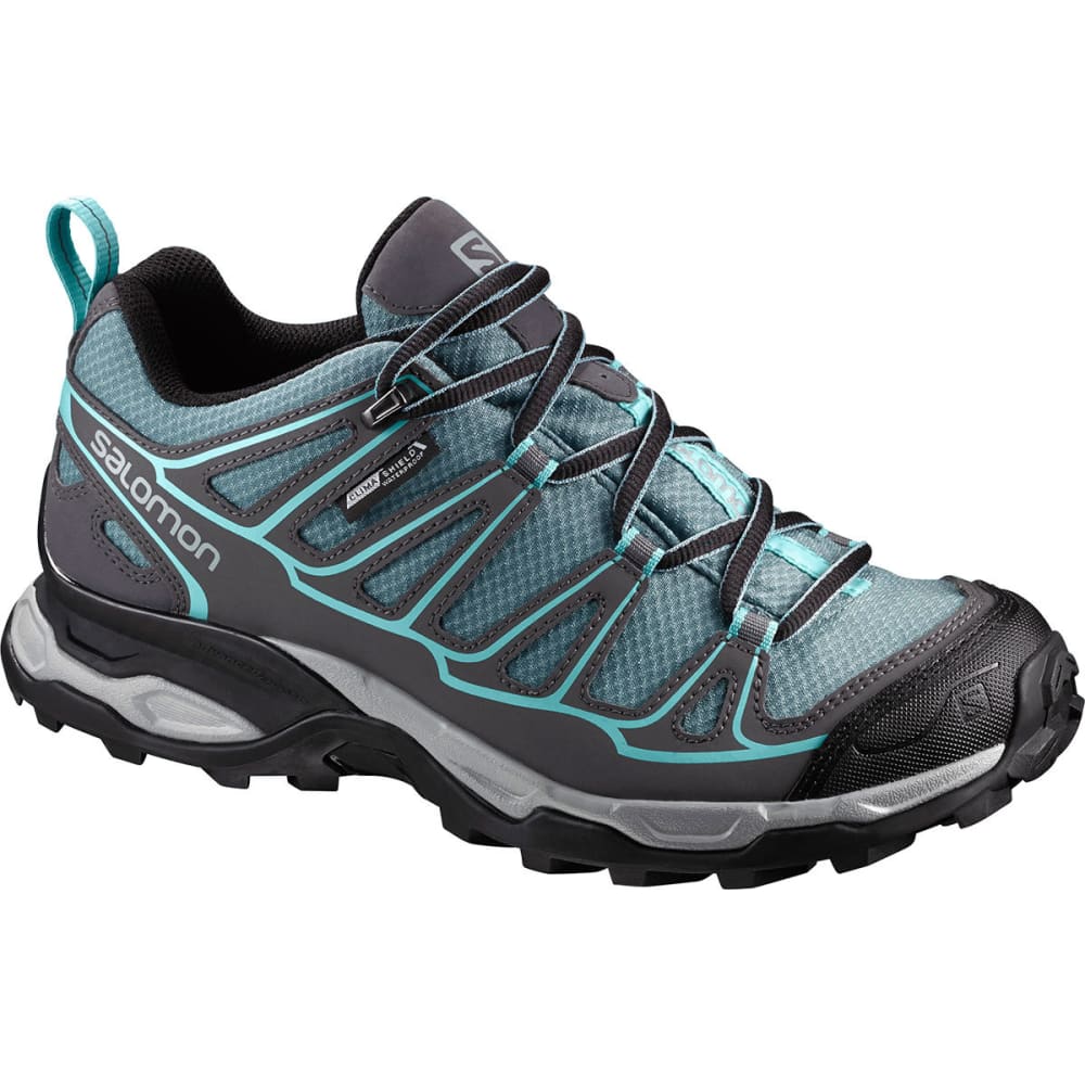 Salomon Women&#039;s X Ultra Prime Cs Wp Hiking Shoes, Artic/magnet/aruba Blue - Size 9