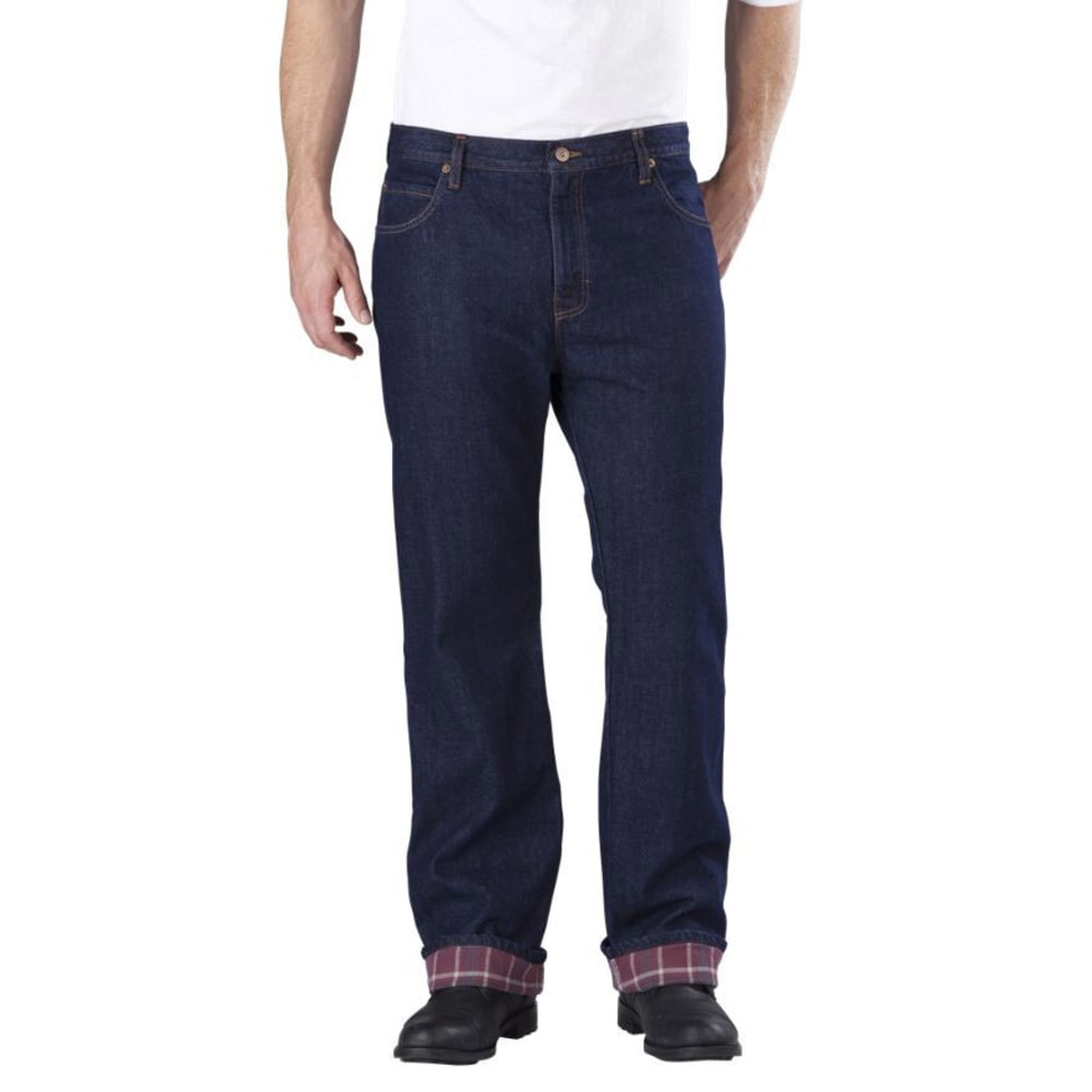 Dickies Men&#039;s Relaxed Straight Fit Flannel-Lined Jeans