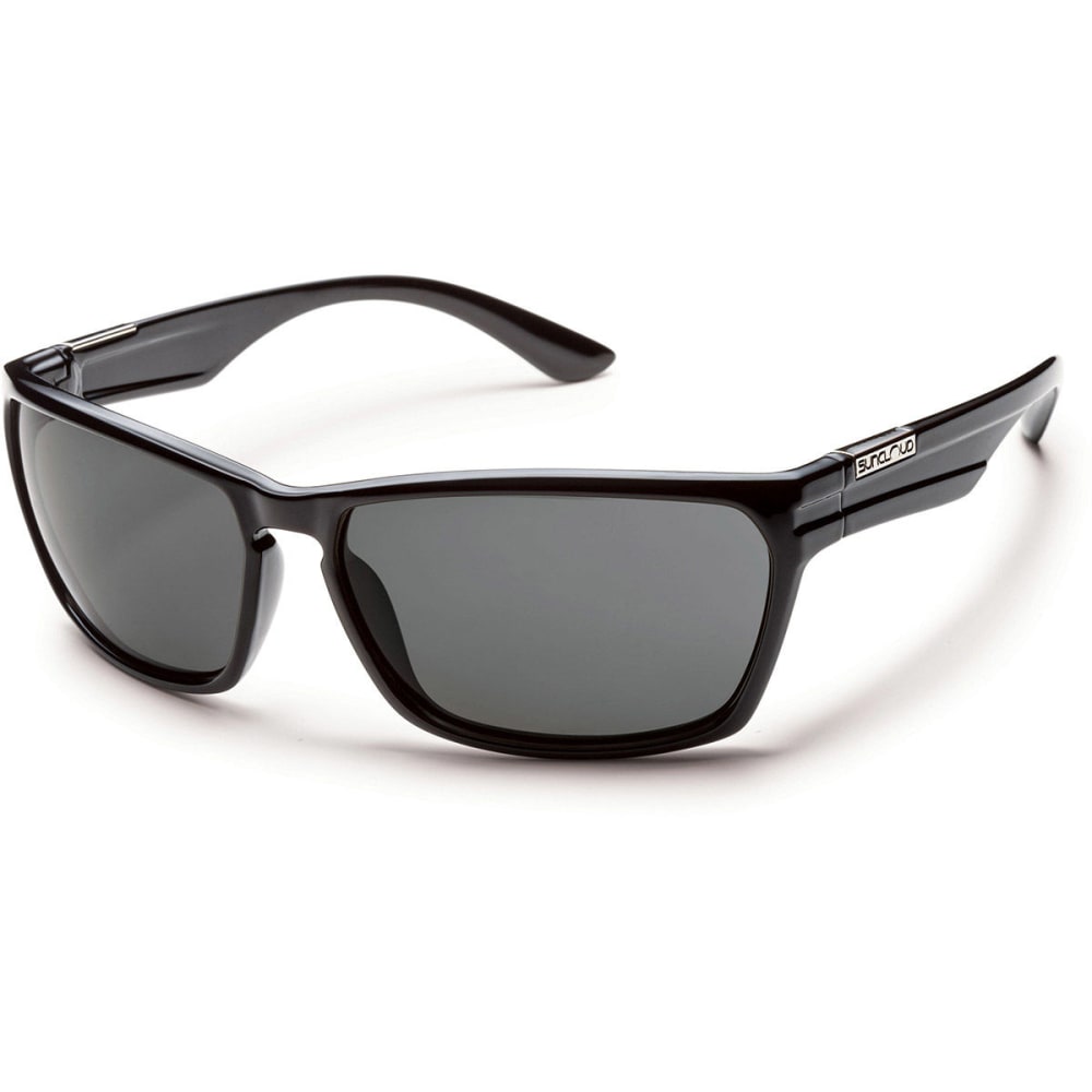 Suncloud Cutout Sunglasses, Black/grey - Black