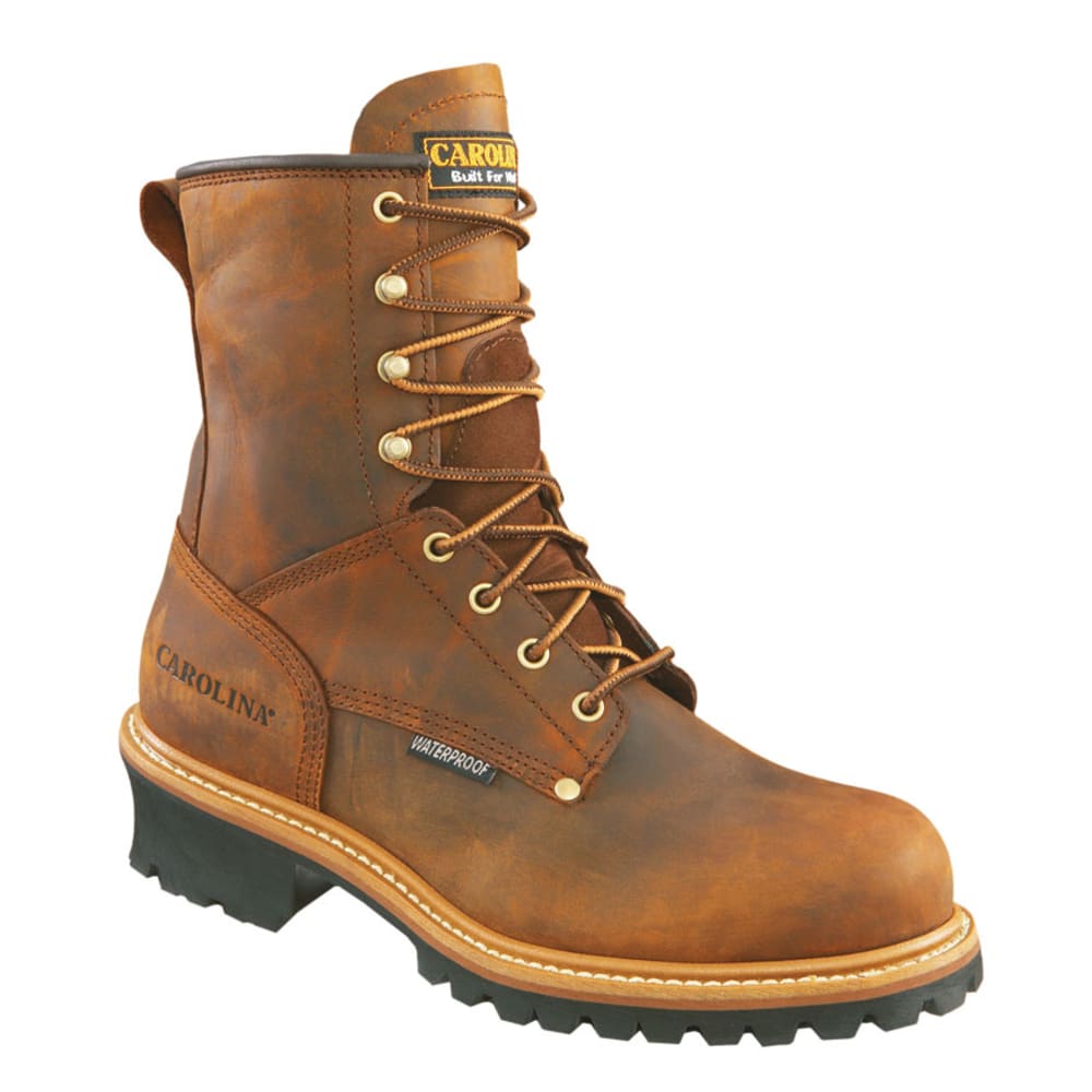 Carolina Men&#039;s 8 In. Crazy Horse Steel Toe Waterproof Work Boots