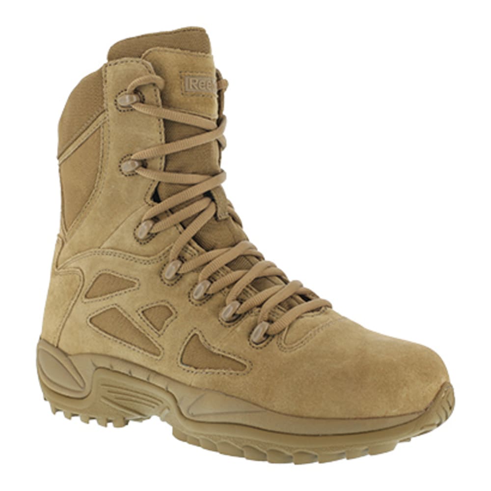 Reebok Work Men&#039;s Rapid Response Rb Soft Toe Stealth 8 Tactical Boot, Coyote
