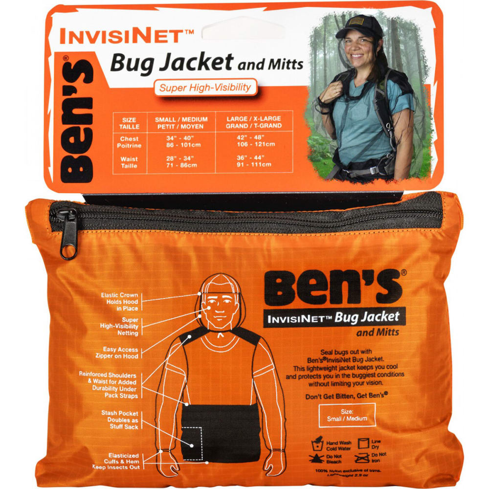 Adventure Medical Kits Ben's Invisinet Bug Jacket And Mittens, S/m