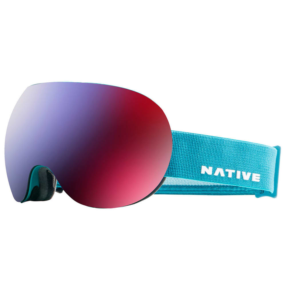 Native Eyewear Backbowl Goggles, Tundra - Snowtuned Rose Blue - Green