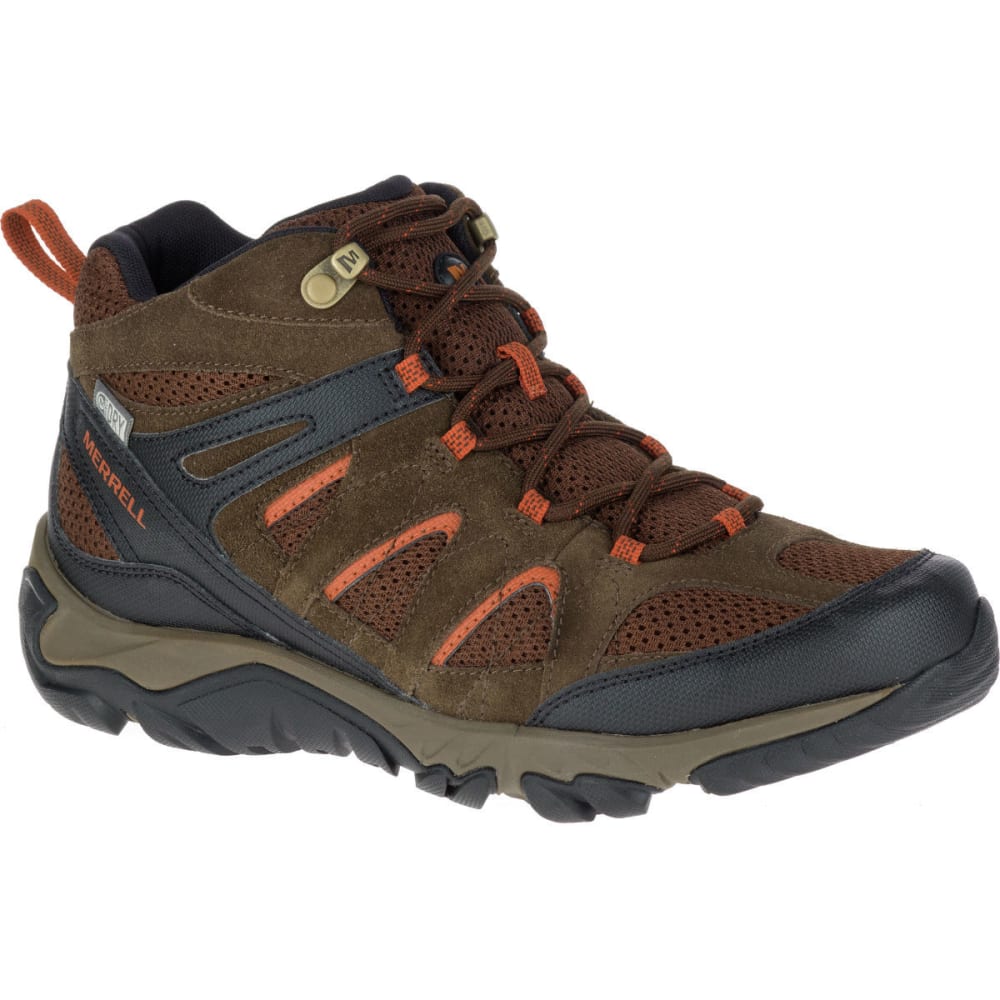 Merrell Men's Outmost Mid Ventilator Waterproof Hiking Boots - Black
