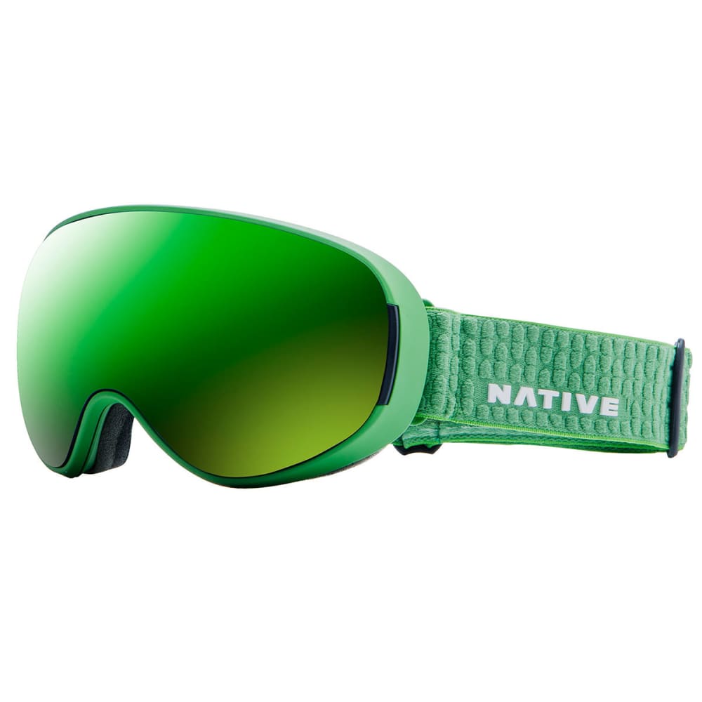 Native Eyewear Dropzone Snow Goggles, Sweetgrass/snowtuned Amber Green - Green