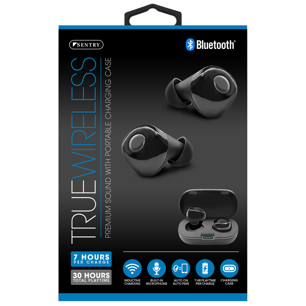 Sentry True Wireless Bluetooth Earbuds With Case