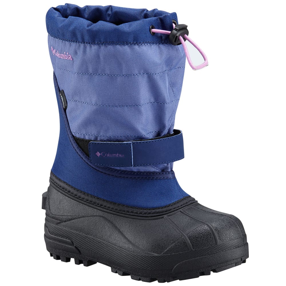 Columbia Girls&#039; Powderbug Plus Ii Waterproof Snow Boots, Eve/northern Lights