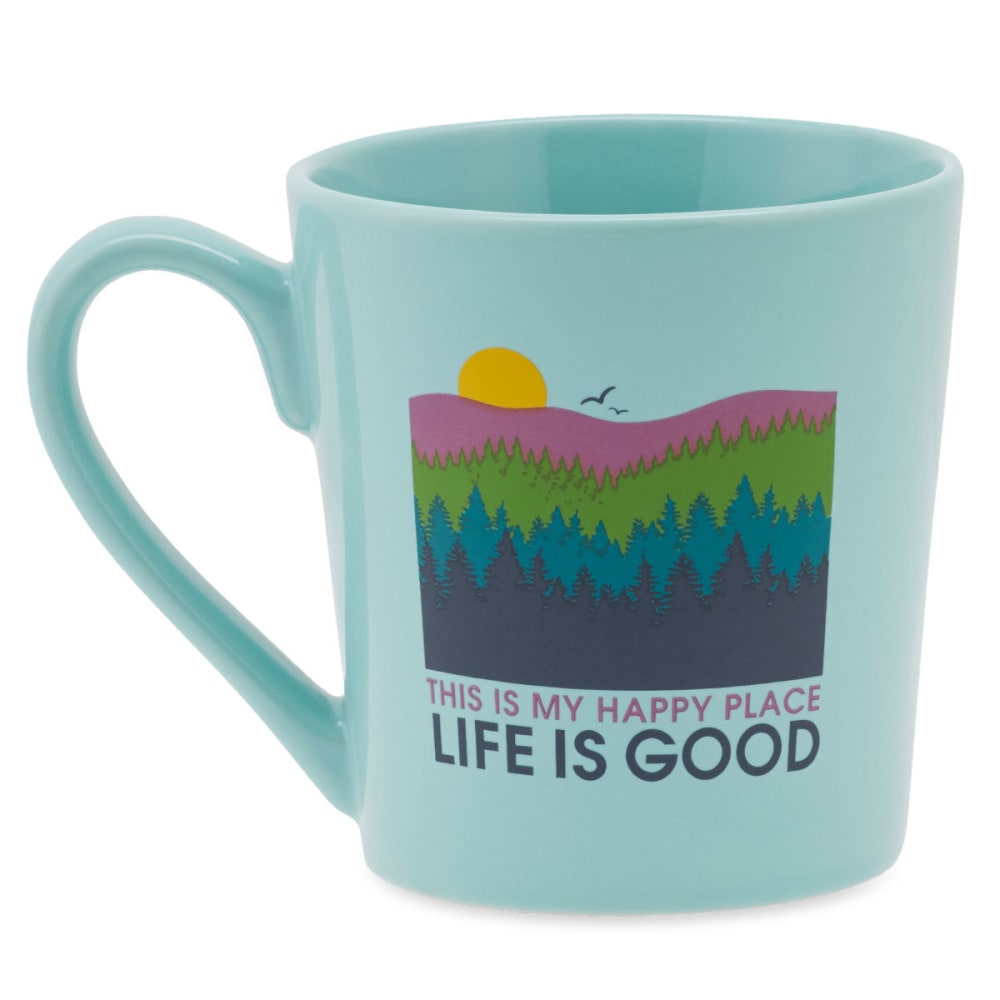 Life Is Good Happy Forest Everyday Mug - Blue
