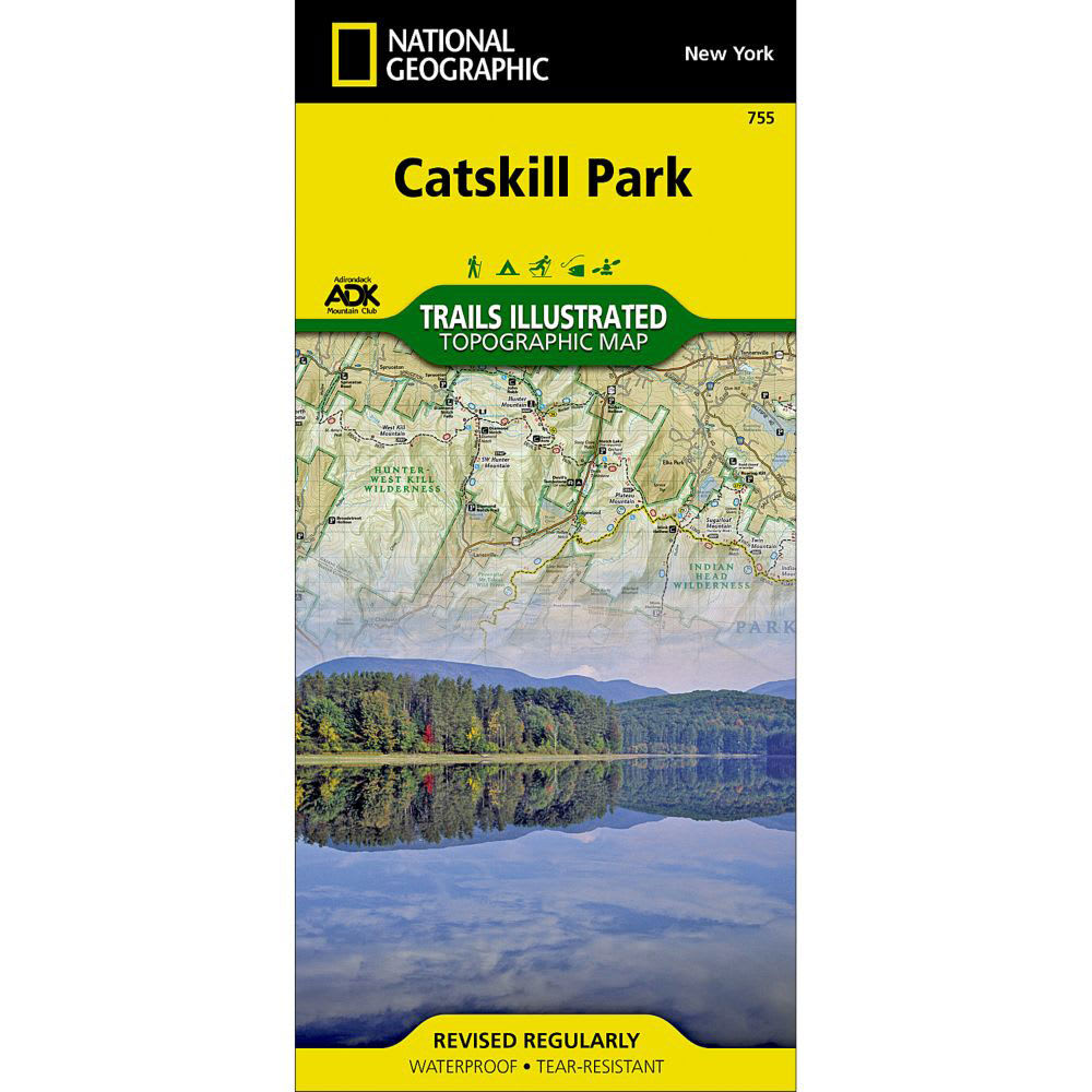 Nat Geo Catskills Park Trail Map
