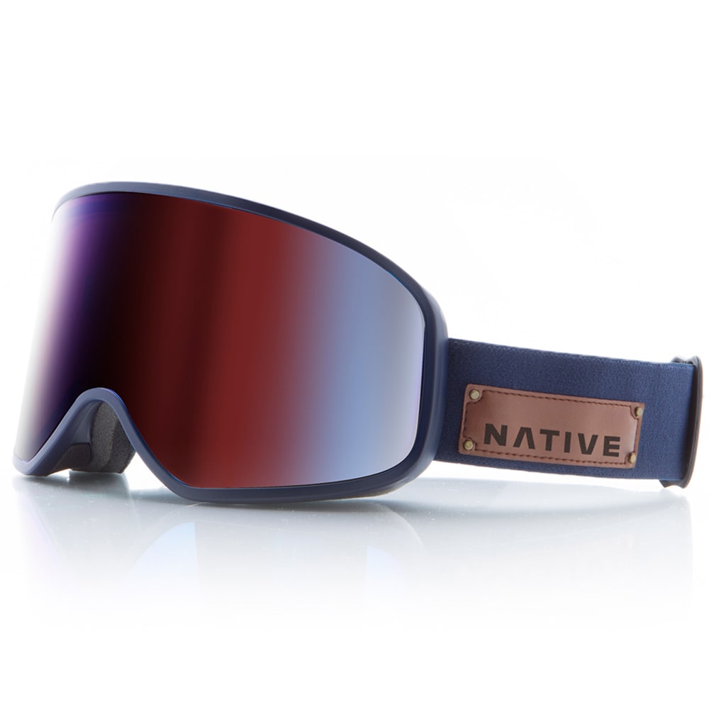Native Eyewear Tenmile Goggles, Serve & Protect, Mirror Blue Lens - Blue