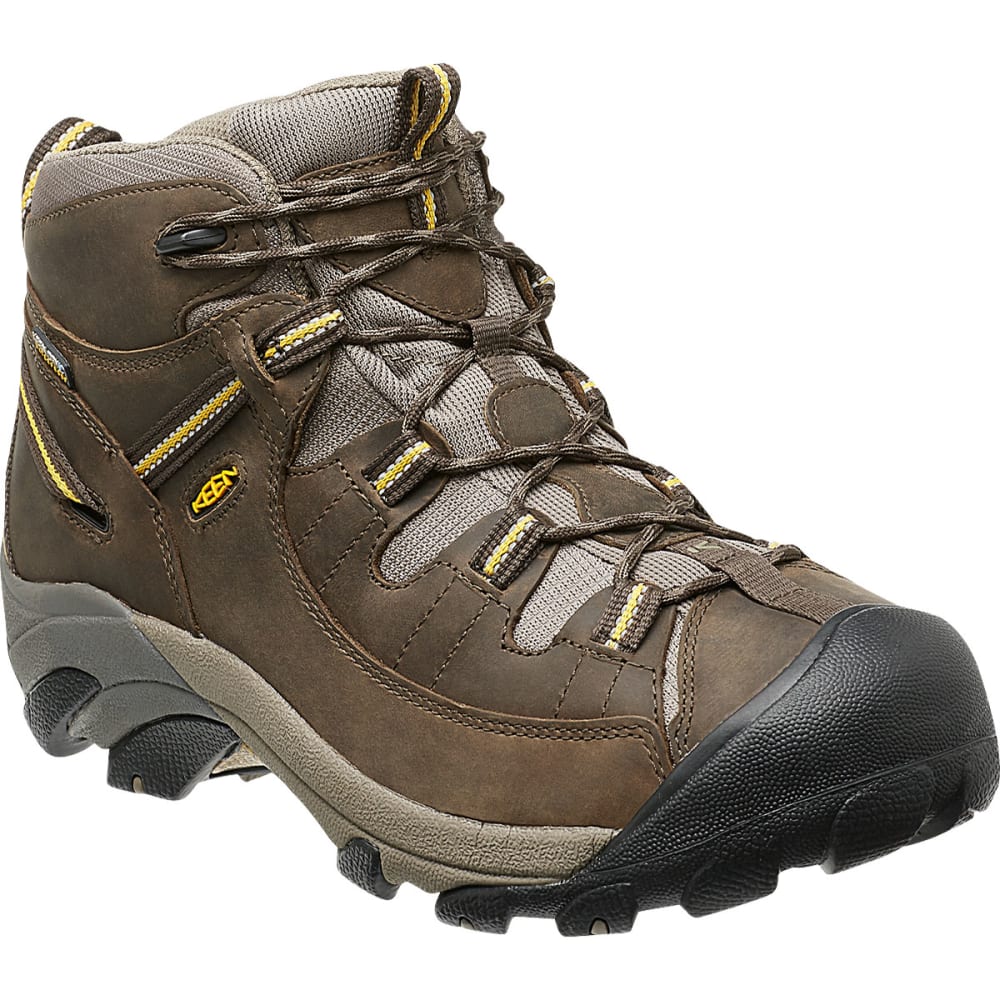 Keen Men's Targhee Ii Mid Wp Hiking Boots, Black Olive/yellow - Black