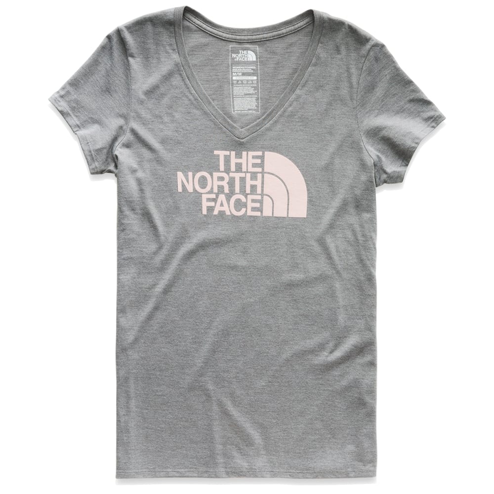 The North Face Womens Half Dome V Neck Short Sleeve Tee Black Size M