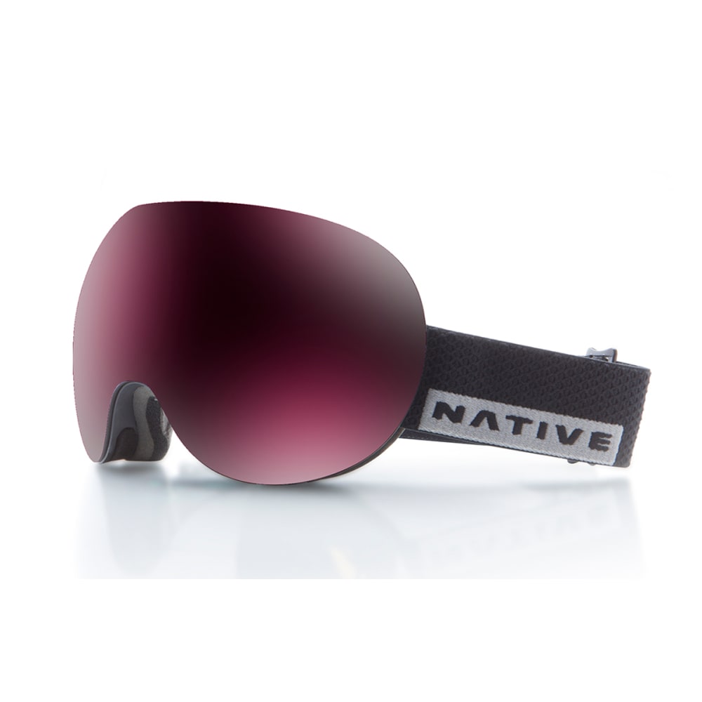 Native Eyewear Backbowl Goggles, Black Rip/snowtuned Silver
