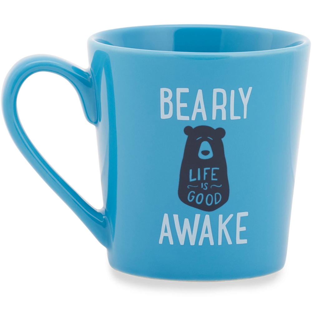 Life Is Good Sleepy Bear Everyday Mug - Blue