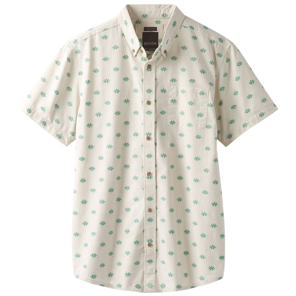 Prana Men&#039;s Broderick Woven Short-Sleeve Shirt - Size S