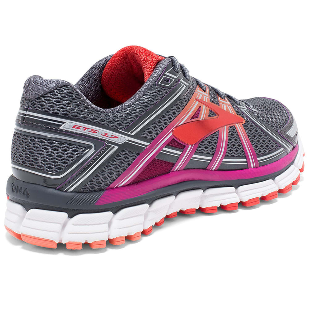 BROOKS Women's Adrenaline GTS 17 Running Shoes, Wide, Anthracite ...