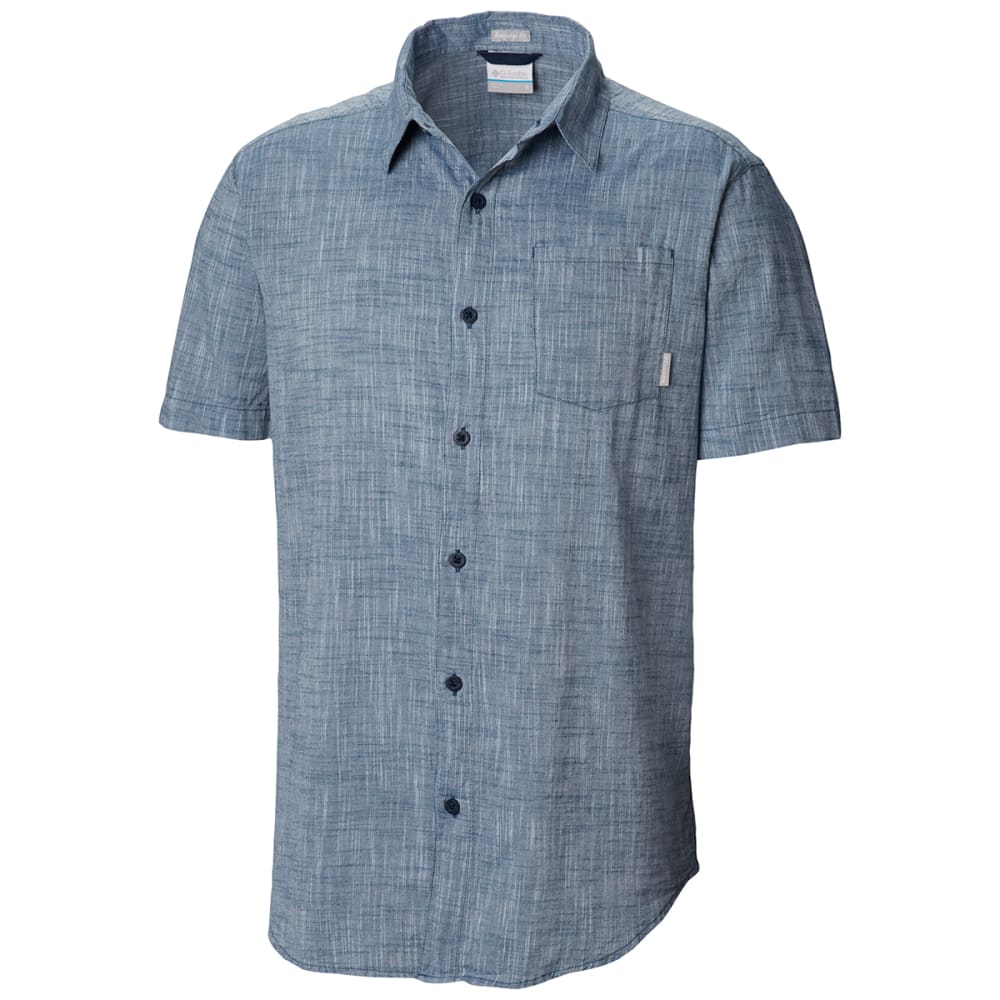 Columbia Men&#039;s Under Exposure Yarn-Dye Short Sleeve Shirt - Size XXL