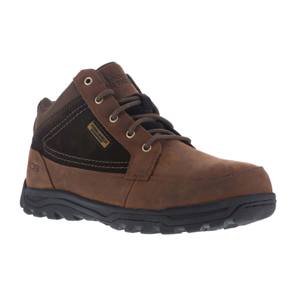 Rockport Works Men&#039;s Trail Technique Steel Toe Trail Hiker Boots, Brown