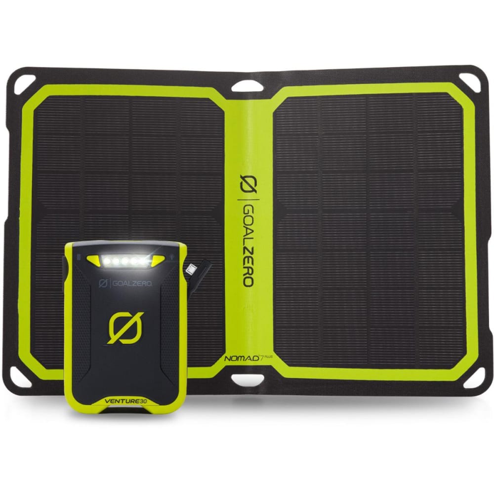 Goal Zero Venture 30 Power Bank + Nomad 7 Plus Solar Kit