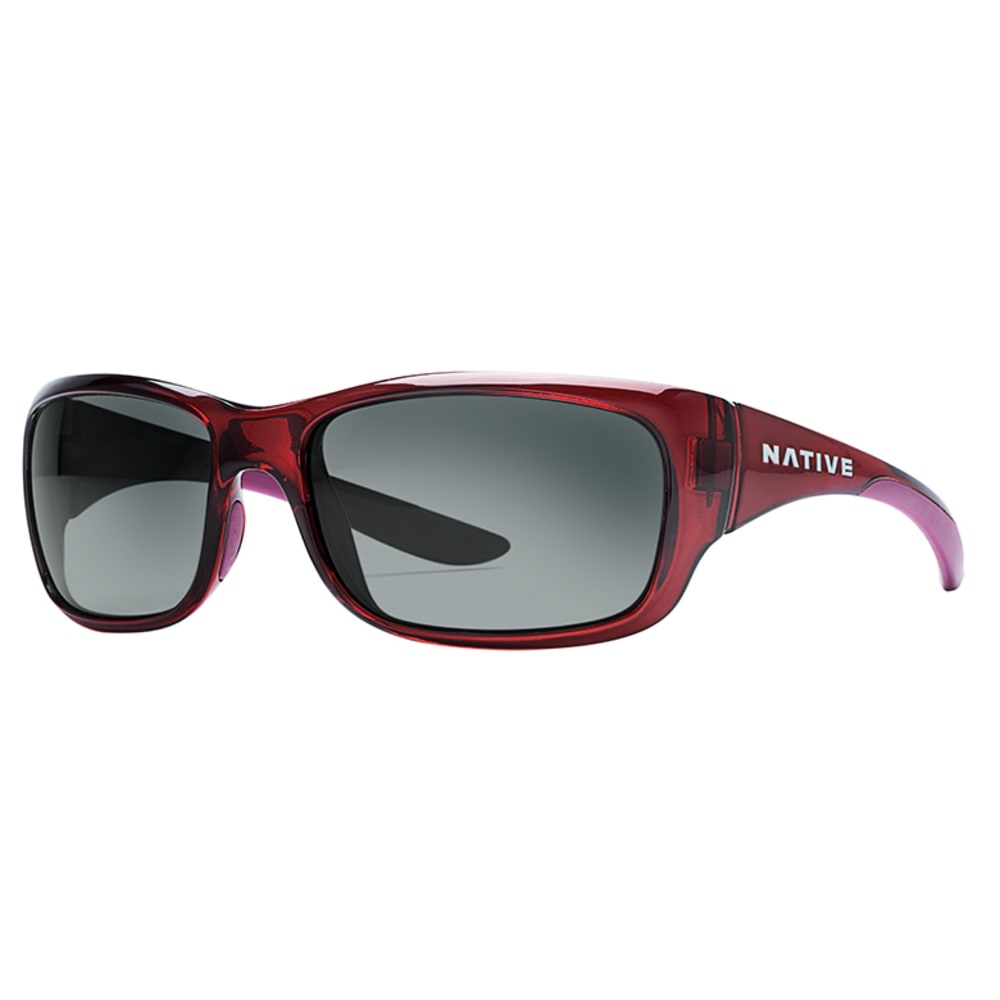 Native Eyewear Kannah Sunglasses, Crimson, Gray Lens - Red