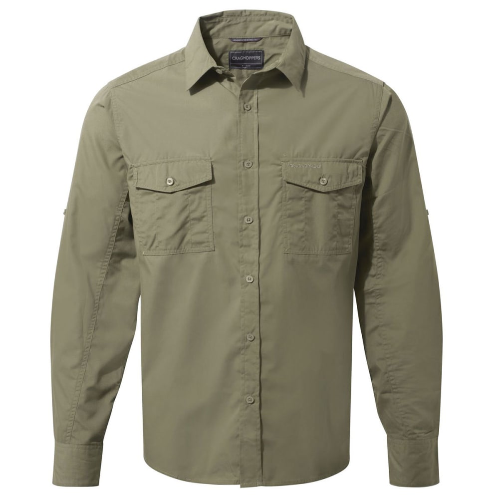 Craghoppers Men&#039;s Nosidefence  Kiwi Long Sleeve Shirt - Size S