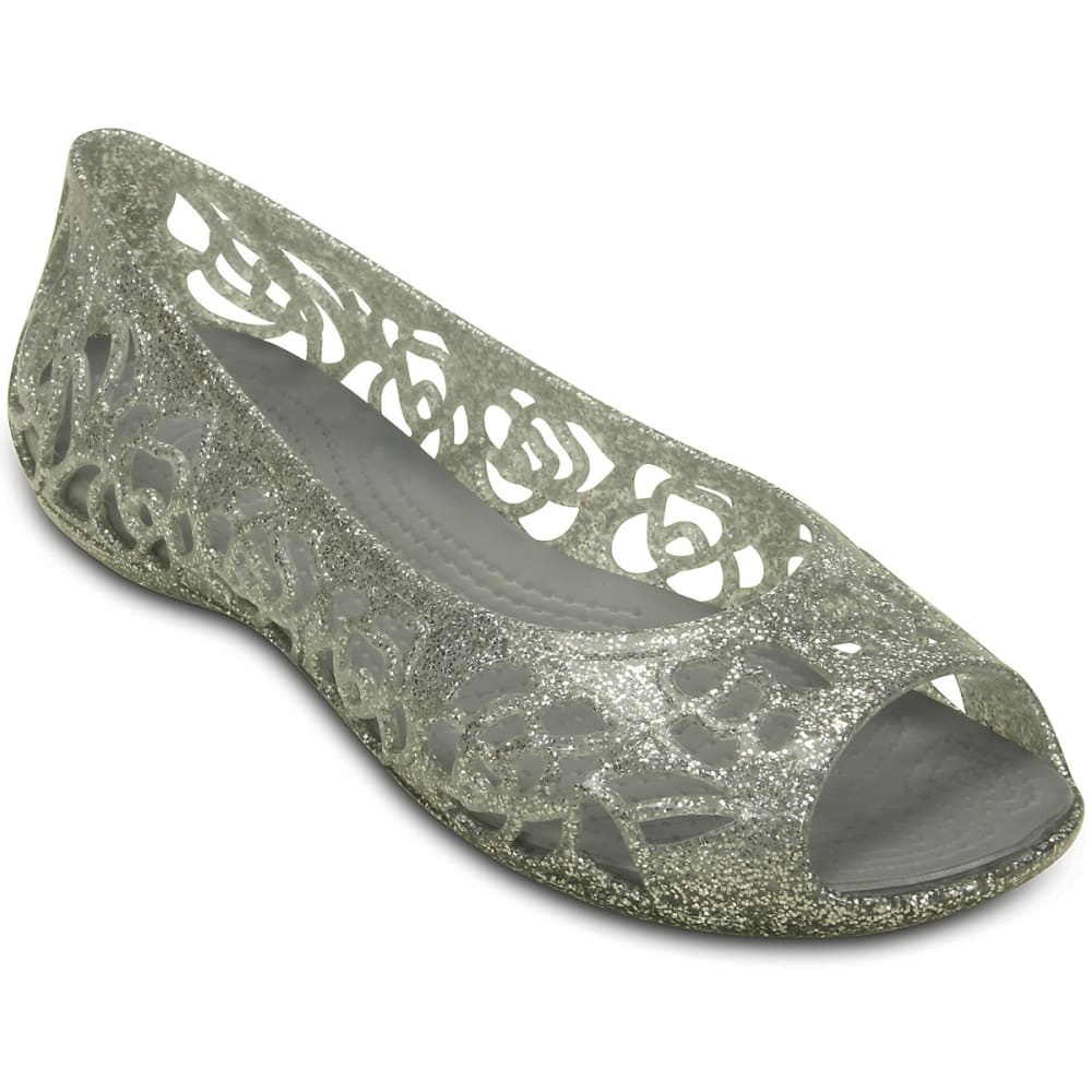 Crocs Girls&#039; Isabella Glitter Flats - Size 3