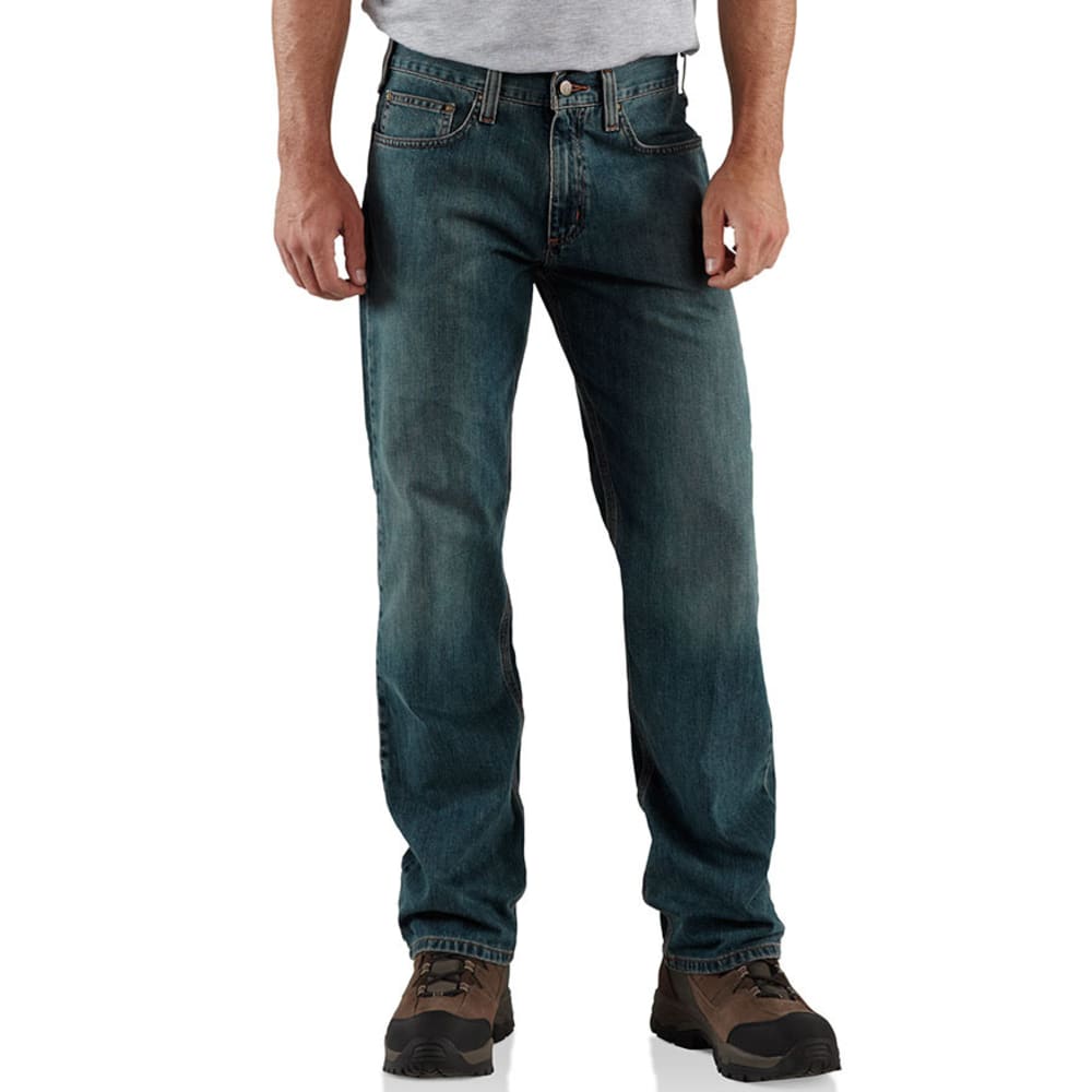 With a relaxed fit that sits below the waist, these Carhartt