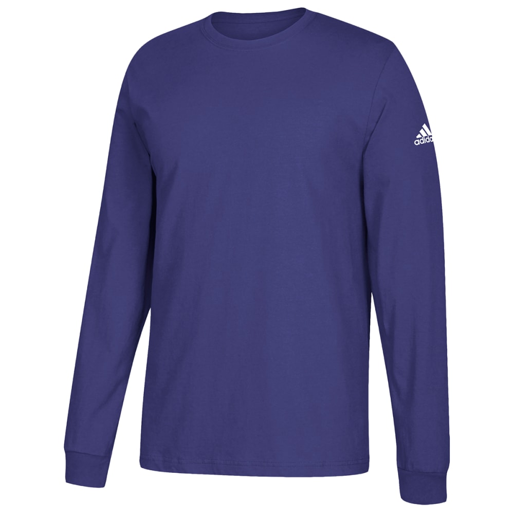 Adidas Mens Performance Long Sleeve Tee Purple
