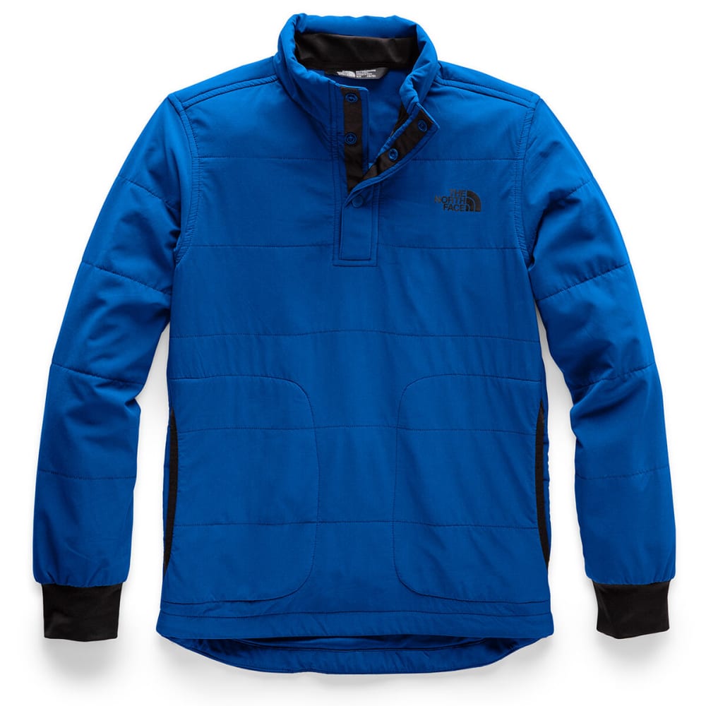 The North Face Boys Mountain Quarter Snap Neck Sweatshirt Blue Size S