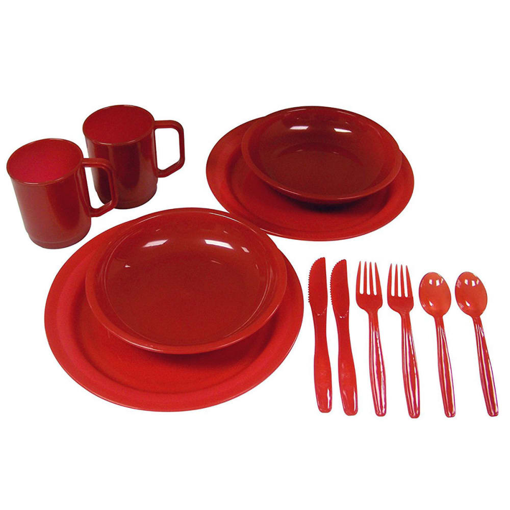 Coleman 2-person Dinner Set - Red