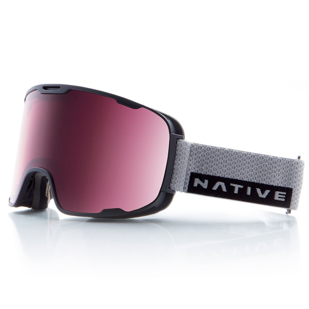 Native Eyewear Treeline Goggles, Gray Rip/snowtuned React Rose - Black