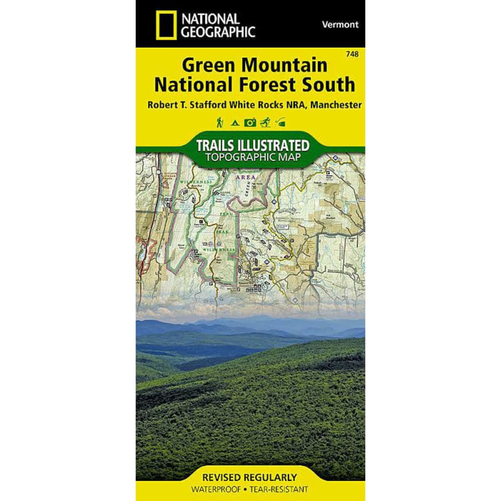 Nat Geo Green Mountains South Map