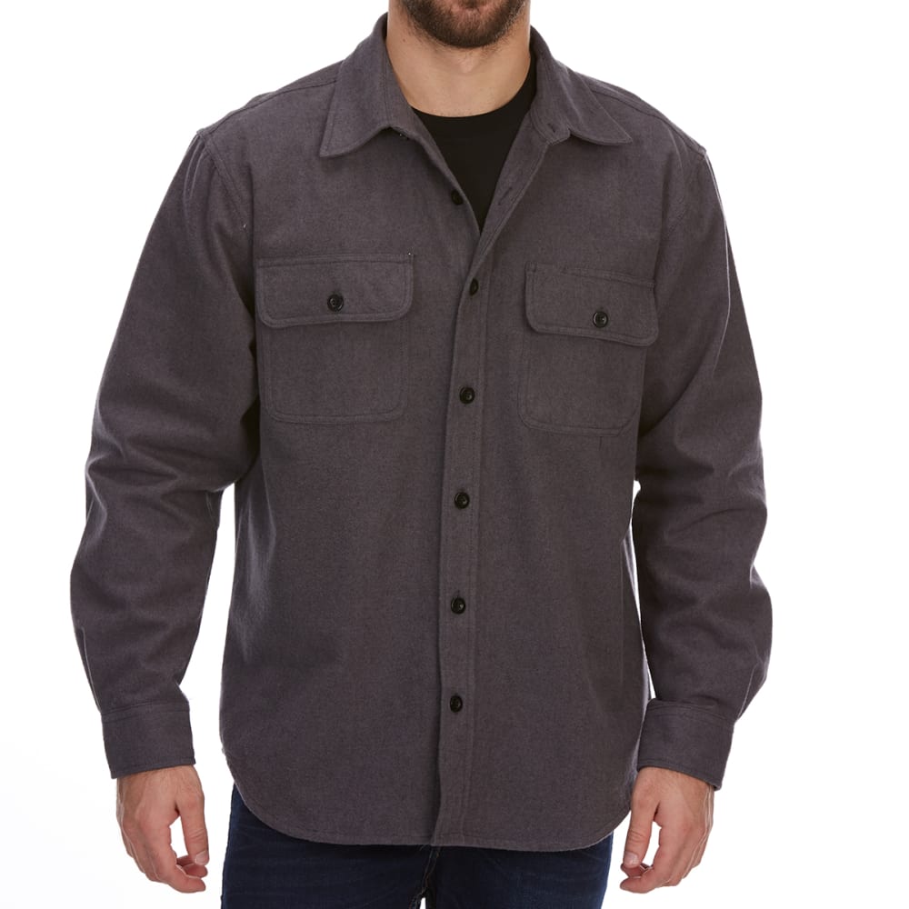 Dunlop Men&#039;s Solid Chamois Long-Sleeve Shirt