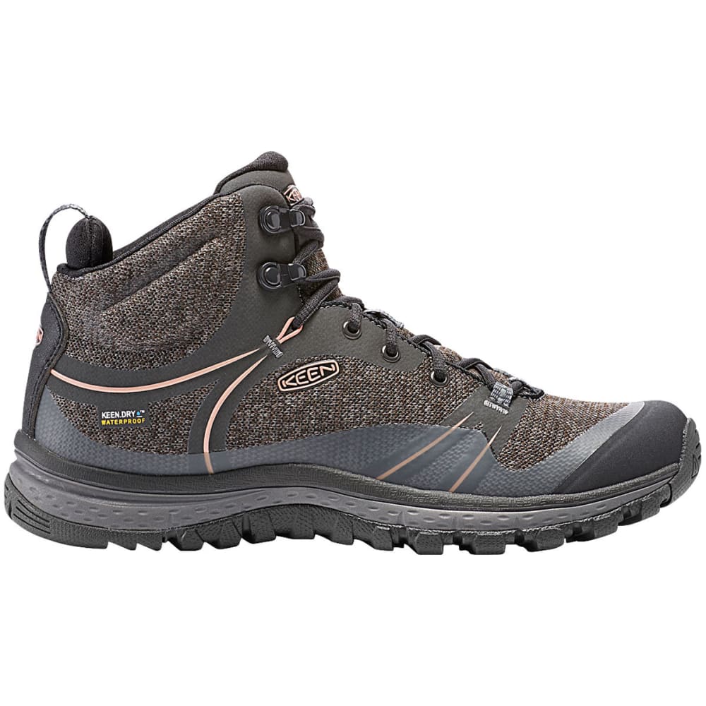Keen Women&#039;s Terradora Mid Waterproof Hiking Boots, Raven - Size 6.5