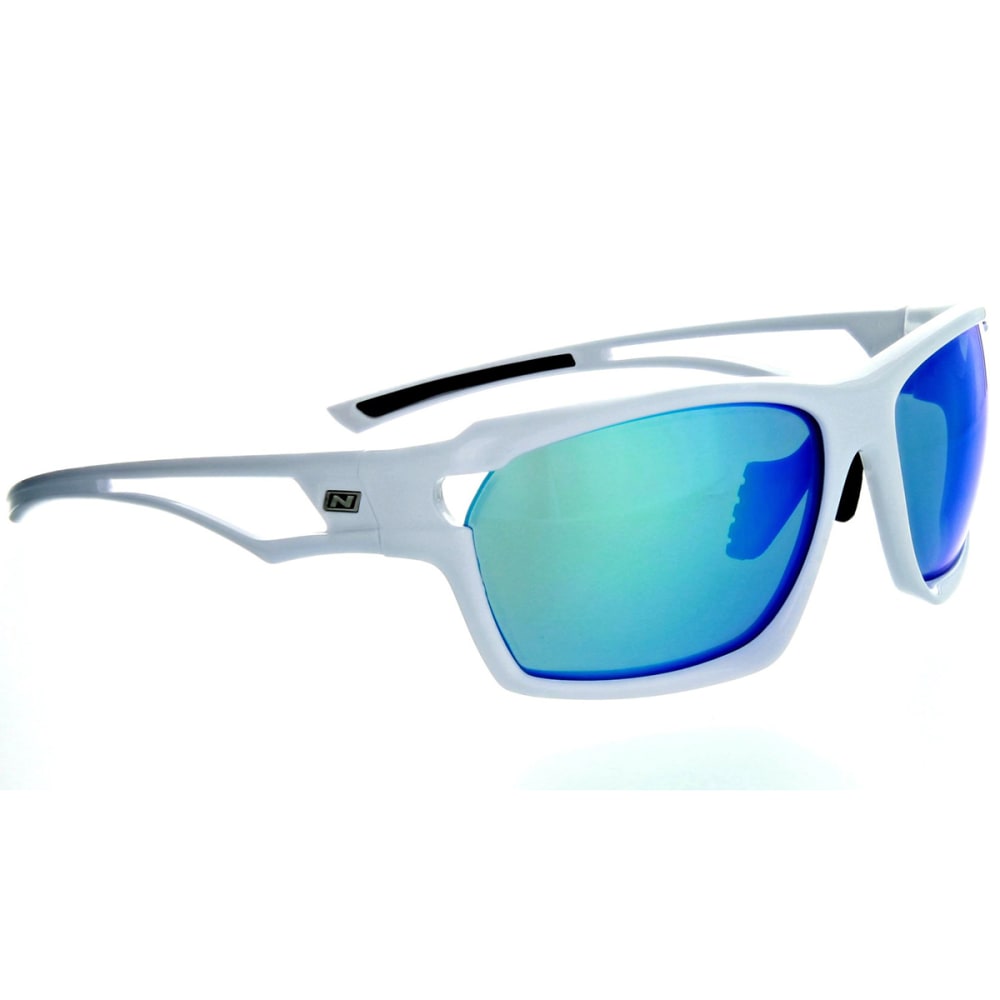 Optic Nerve Variant Sunglasses, Shiny White - White