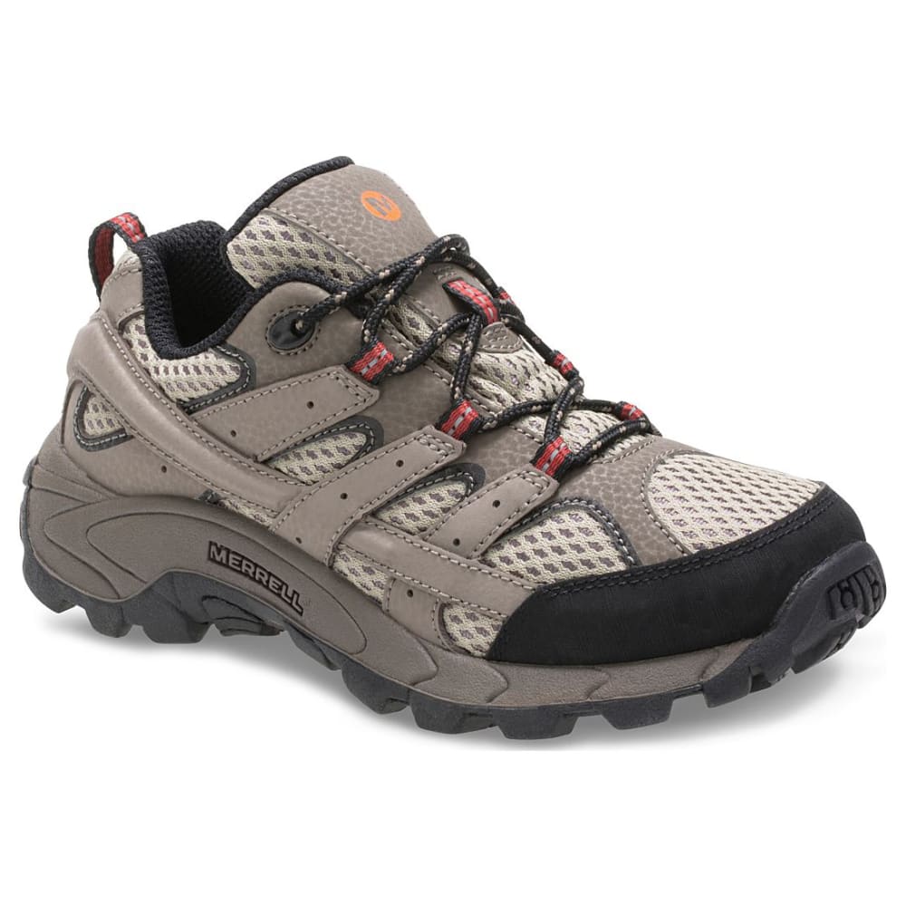 Merrell Big Boys&#039; Moab 2 Low Lace-Up Waterproof Hiking Shoes