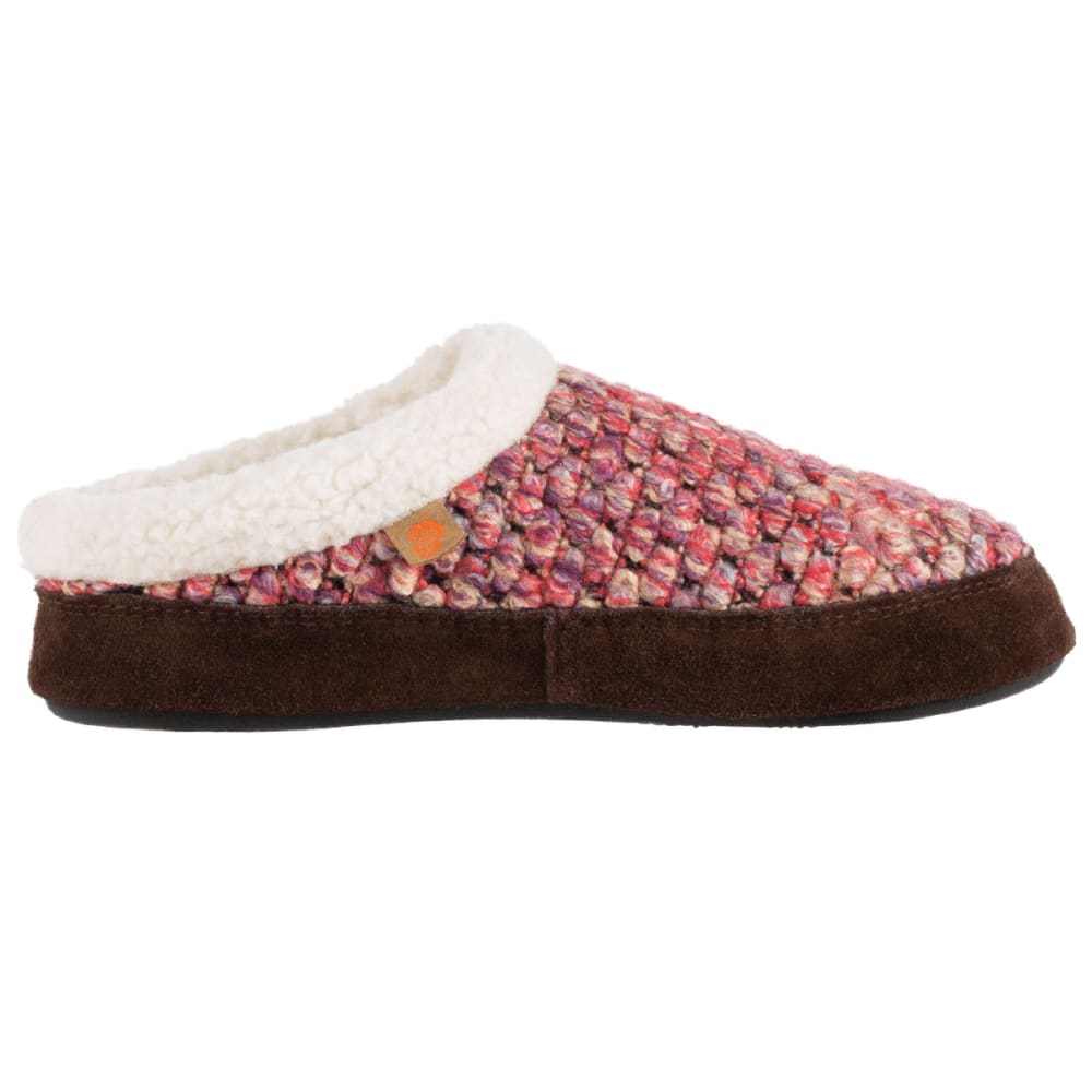 Acorn Womens Jam Mule Slippers Red Size S