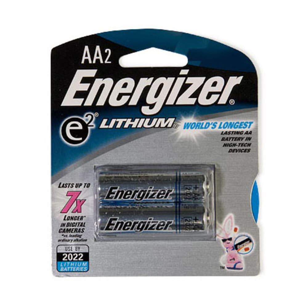 Energizer Aa Lithium Batteries, 2-Pack