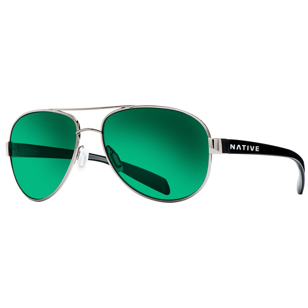 Native Eyewear Patroller Sunglasses, Gunmetal/green Reflex - Black