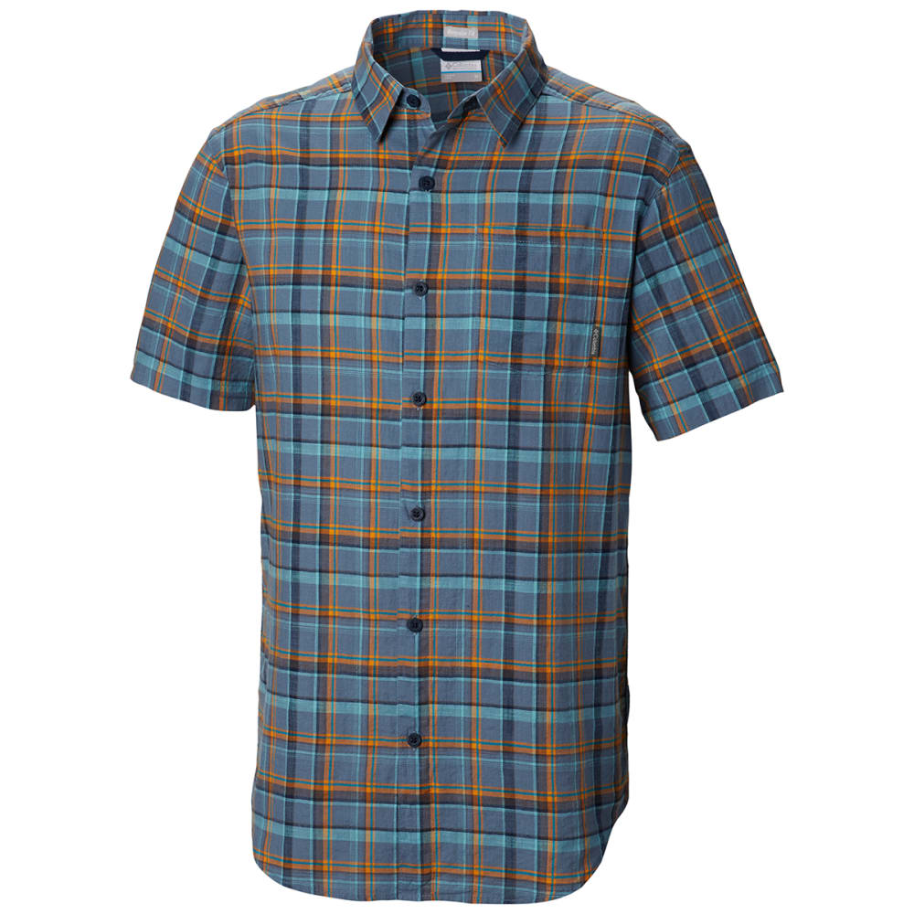 Columbia Men&#039;s Under Exposure Yarn-Dye Short Sleeve Shirt - Size XL