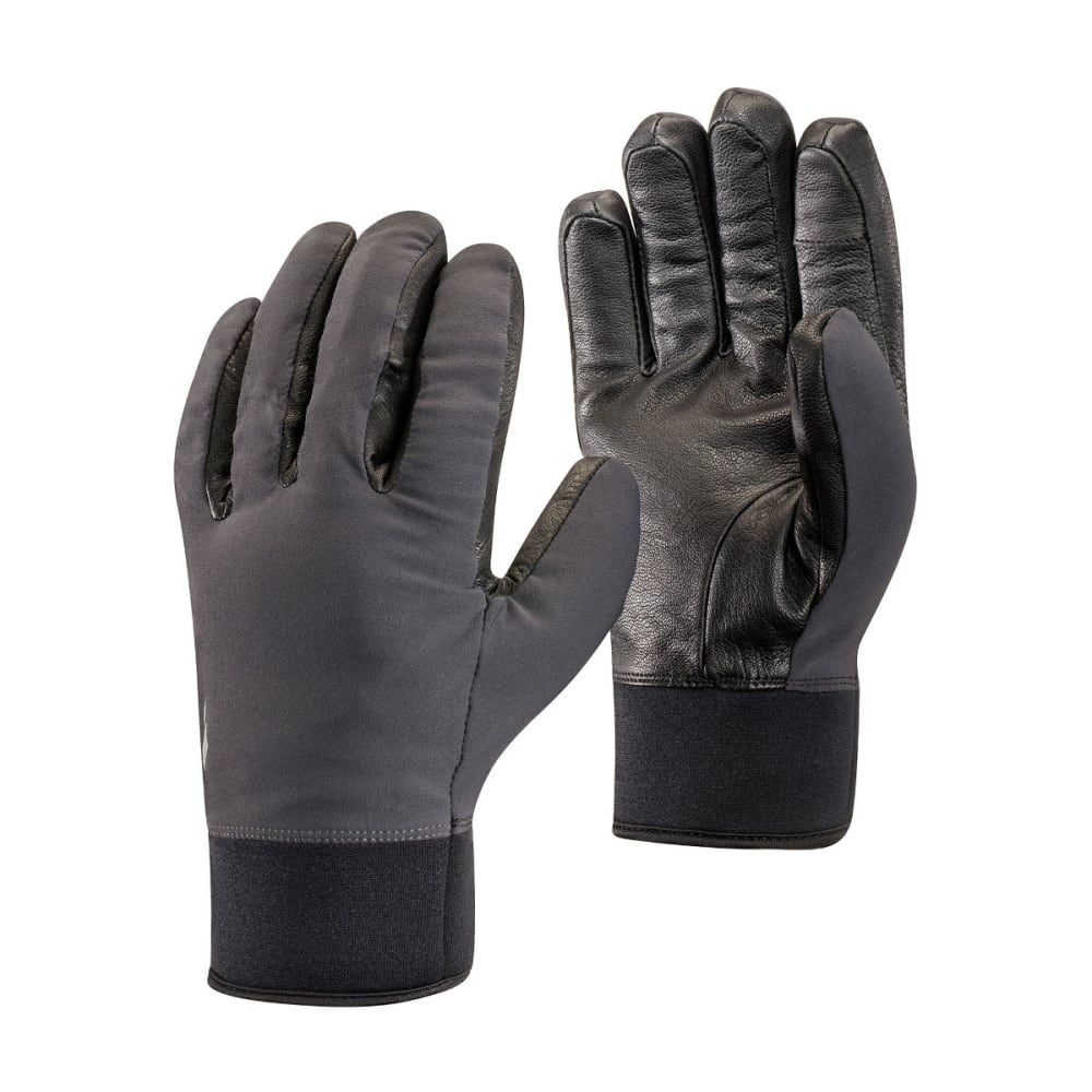 Black Diamond Heavyweight Softshell Gloves, Smoke - Black