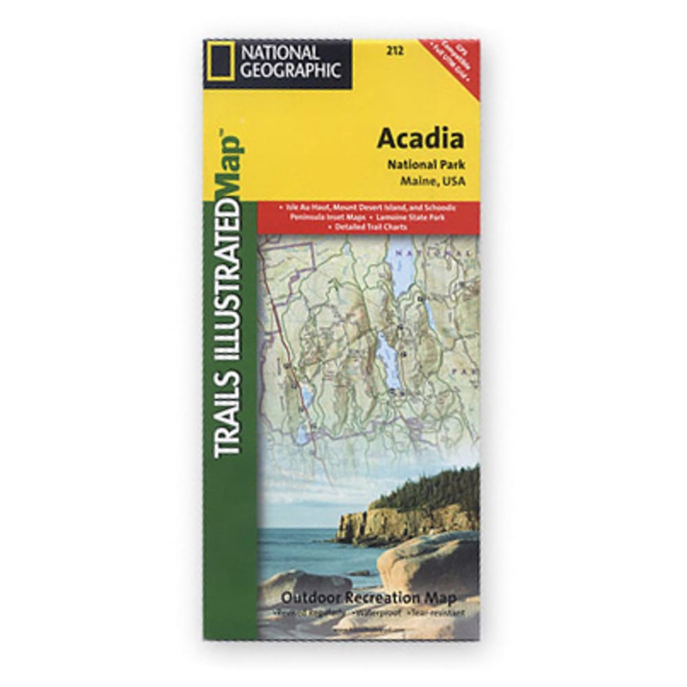 Nat Geo Acadia Nat&#039;l Park Map, Maine