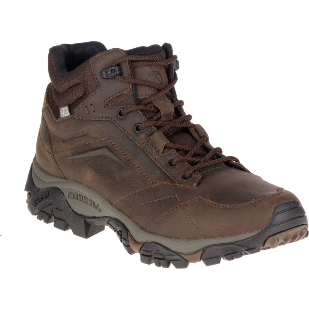 Merrell Men&#039;s Moab Adventure Mid Waterproof Hiking Boots, Dark Earth - Size 9